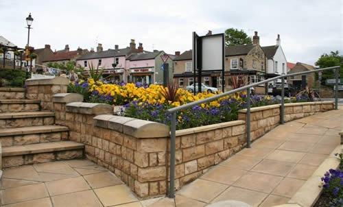 Raised flower beds